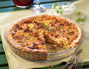 Quiche Lorraine leveles tésztából