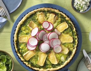 Spenótos quiche retekkel