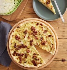 Kelkáposztás quiche