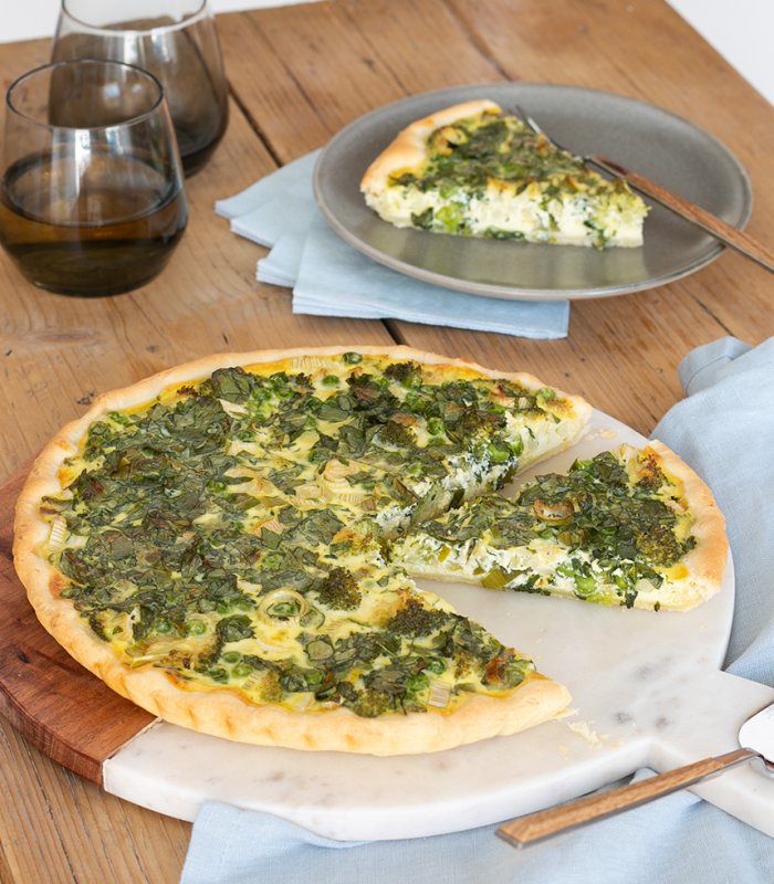 medvehagymás quiche