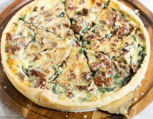 Spenótos quiche