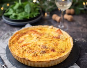 Chorizos sütőtökös quiche