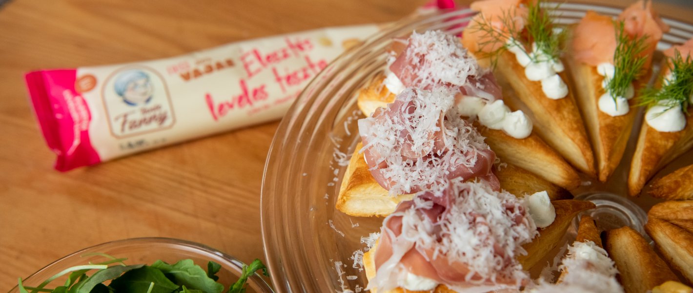 Crusty slice vendégváró falatok