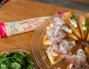 Crusty slice vendégváró falatok