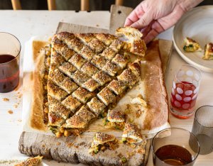 Vegán zöldséges burekas